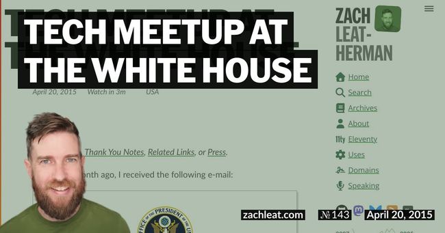 Tech Meetup at the White House