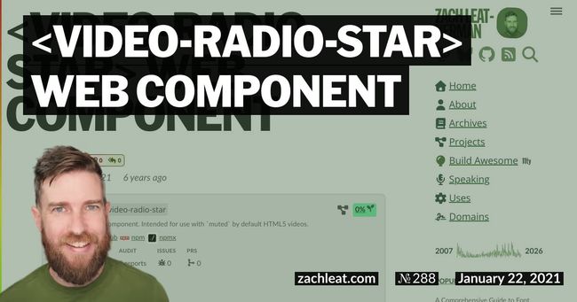 video-radio-star Web Component