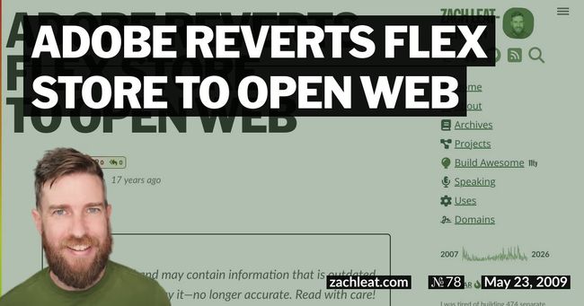 Adobe Reverts Flex Store to Open Web