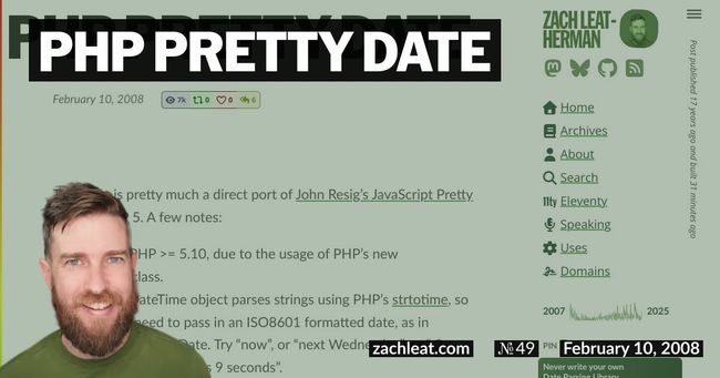 PHP Pretty Date