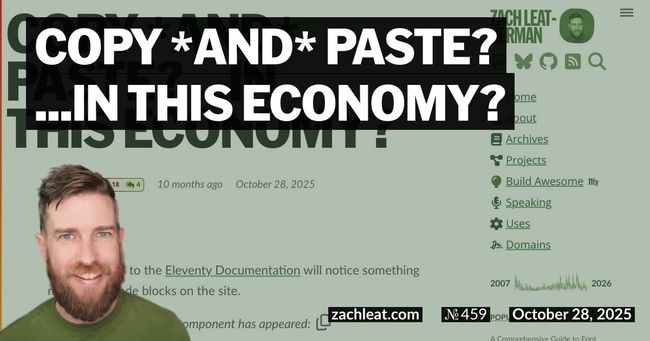 Copy *and* Paste? …in this Economy?