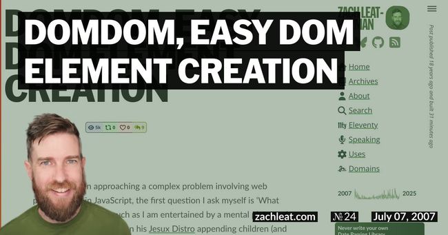 DOMDom, easy DOM Element Creation