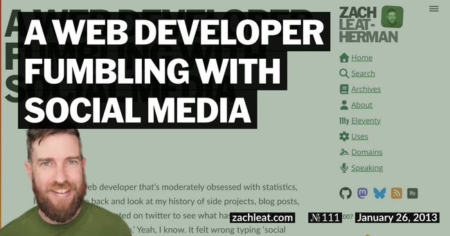 A Web Developer Fumbling with Social Media