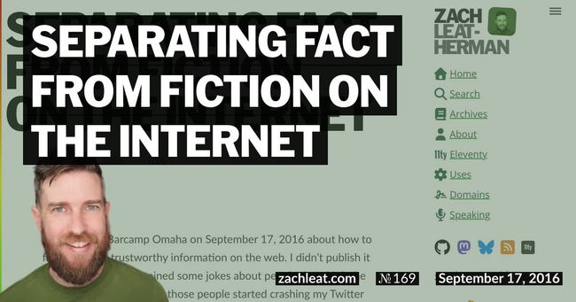 Separating Fact from Fiction on the Internet