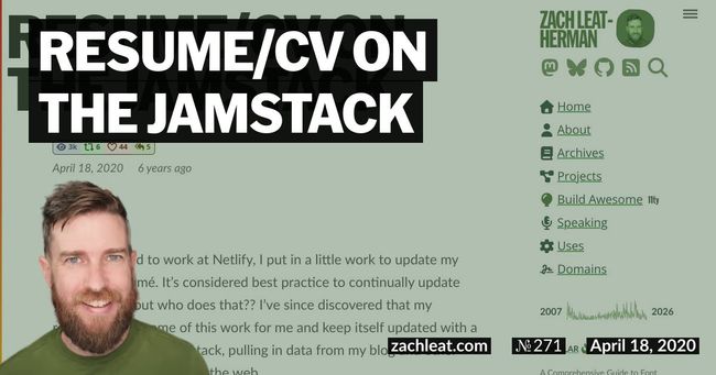 Resume/CV on the Jamstack
