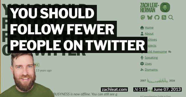You Should Follow Fewer People on Twitter