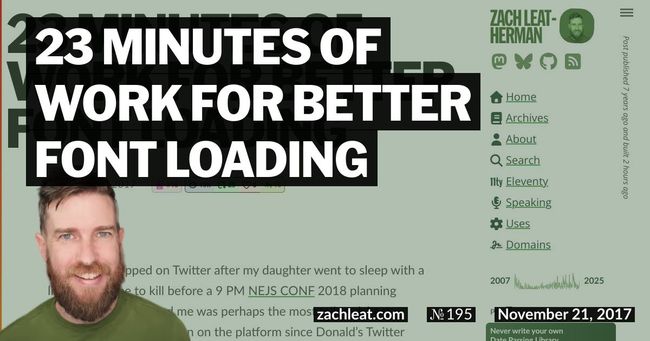 23 Minutes of Work for Better Font Loading