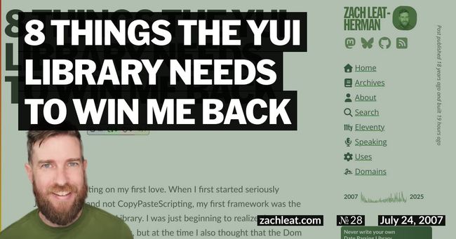 8 Things the YUI Library Needs to Win Me Back