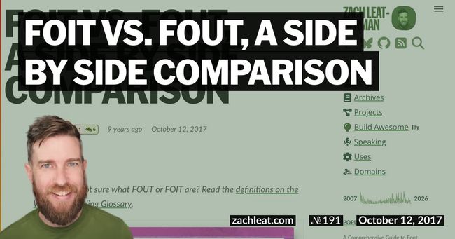 FOIT vs. FOUT, a Side by Side Comparison