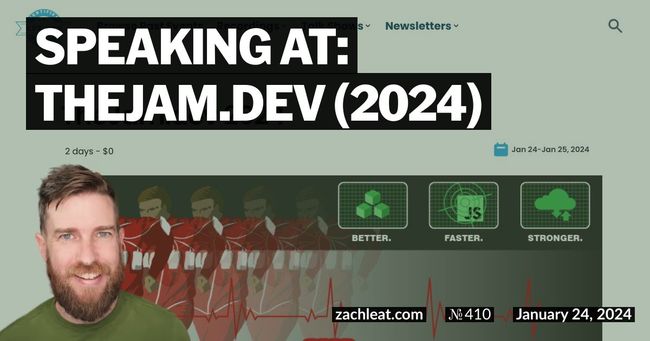 Speaking at: TheJam.dev (2024)