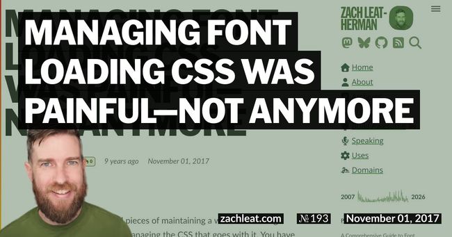 Managing Font Loading CSS Was Painful—Not Anymore
