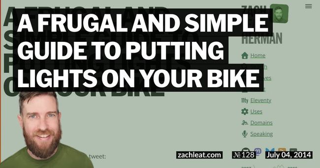 A Frugal and Simple Guide to Putting Lights on your Bike