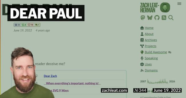 Dear Paul
