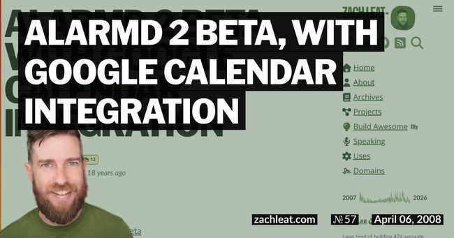 ALARMd 2 Beta, with Google Calendar Integration