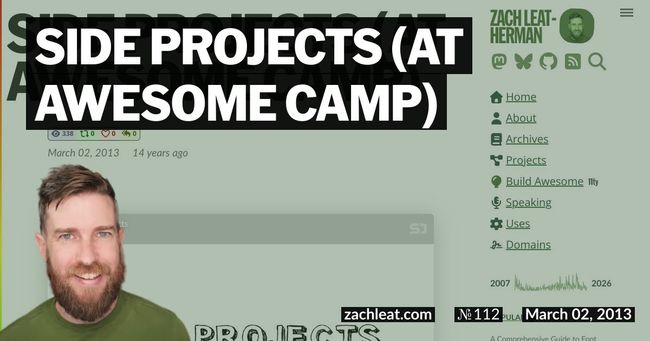 Side Projects (at Awesome Camp)