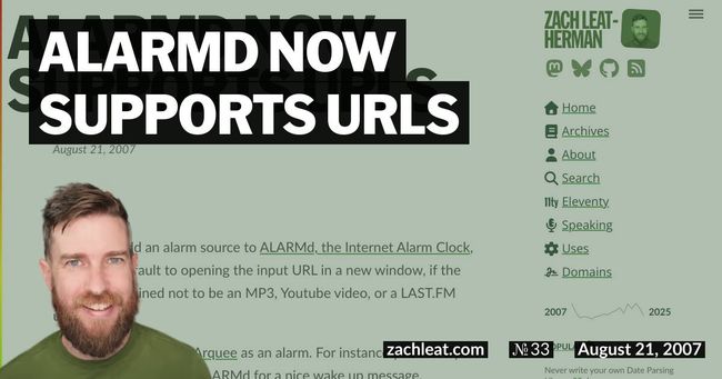 ALARMd now supports URLs