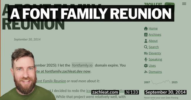 A Font Family Reunion