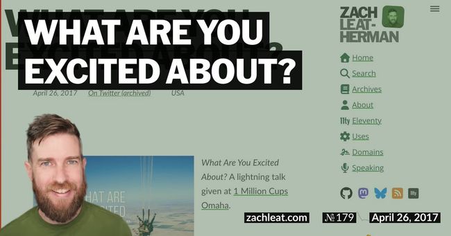 What Are You Excited About?