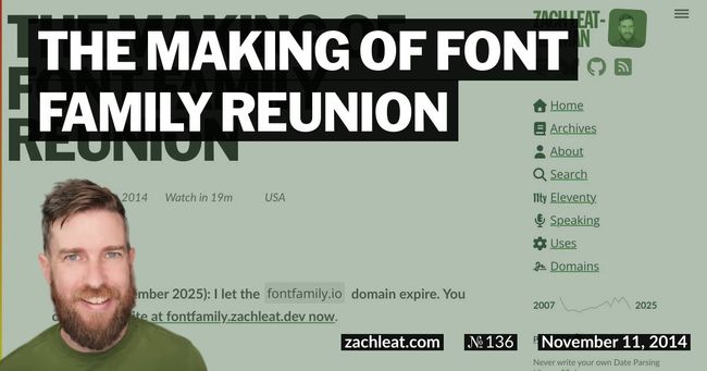 The Making of Font Family Reunion