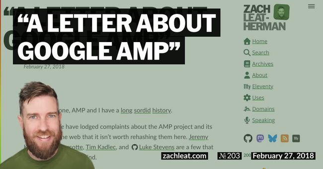 “A letter about Google AMP”