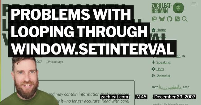 Problems with Looping through window.setInterval