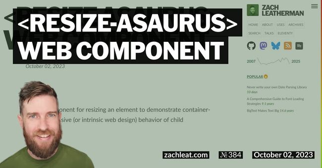 resize-asaurus Web Component