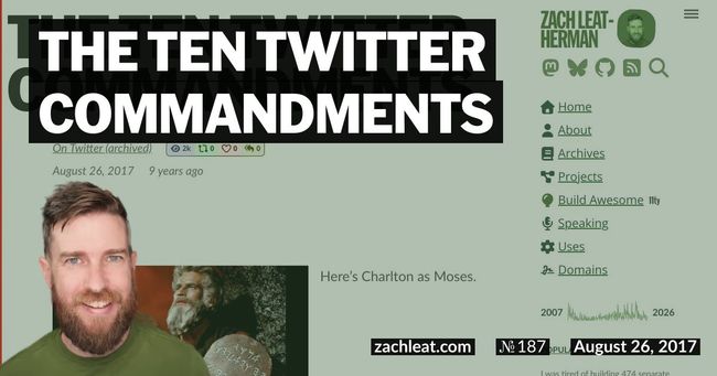 The Ten Twitter Commandments