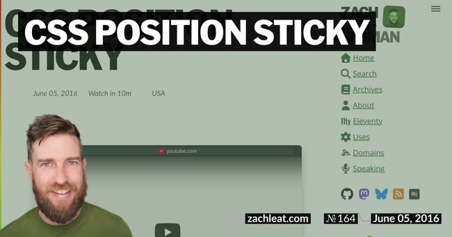 CSS Position Sticky