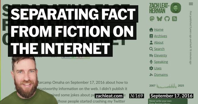 Separating Fact from Fiction on the Internet