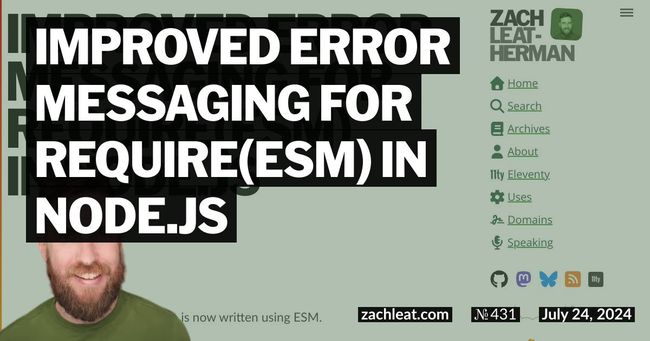 Improved error messaging for require(ESM) in Node.js
