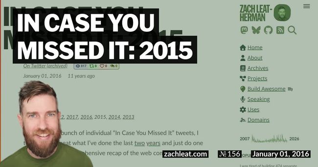 In Case You Missed It: 2015