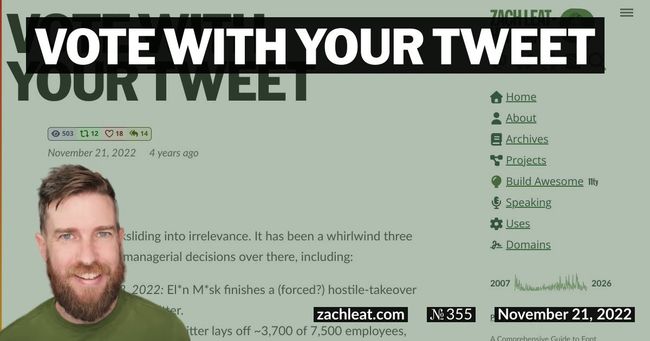 Vote With Your Tweet