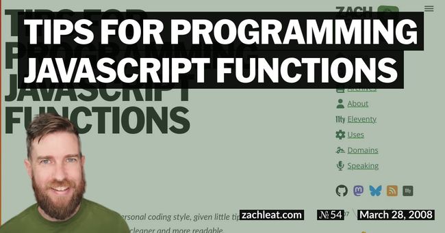 Tips for Programming JavaScript Functions