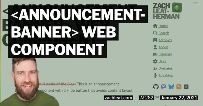 announcement-banner Web Component