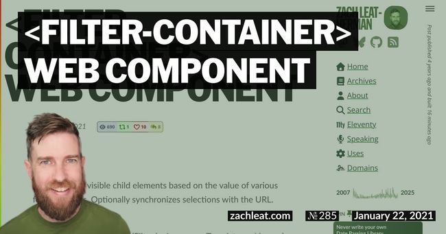 filter-container Web Component