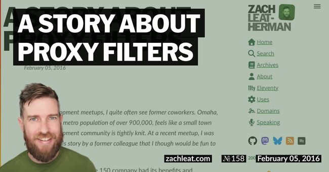 A Story About Proxy Filters