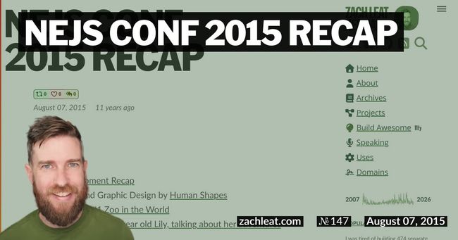 NEJS CONF 2015 Recap
