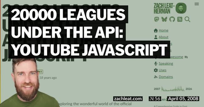20000 Leagues Under the API: YouTube JavaScript