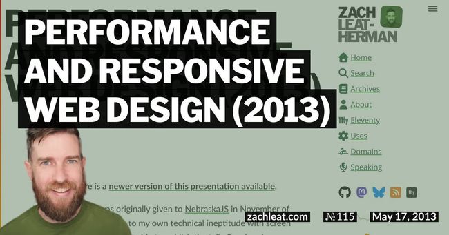 Performance and Responsive Web Design (2013)