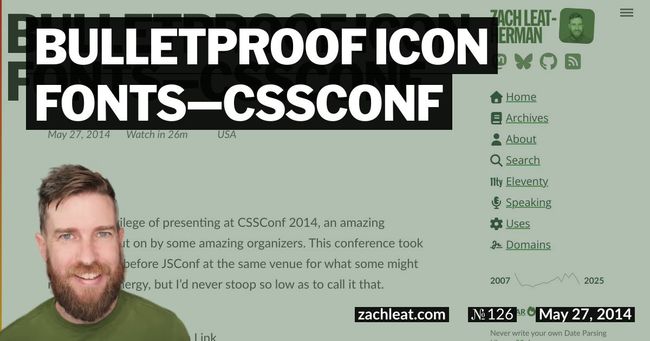 Bulletproof Icon Fonts—CSSConf