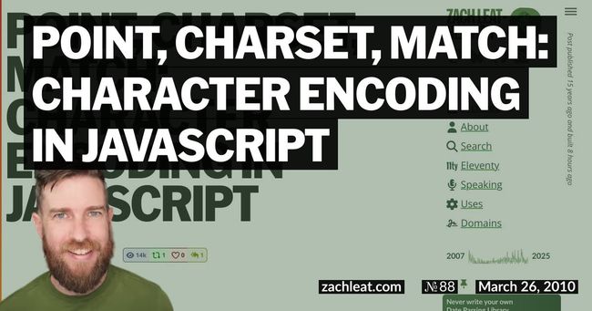 Point, Charset, Match: Character Encoding in JavaScript