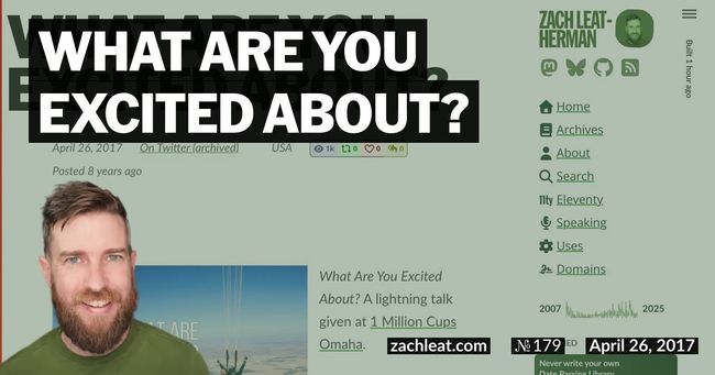 What Are You Excited About?