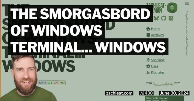 The Smorgasbord of Windows Terminal… Windows