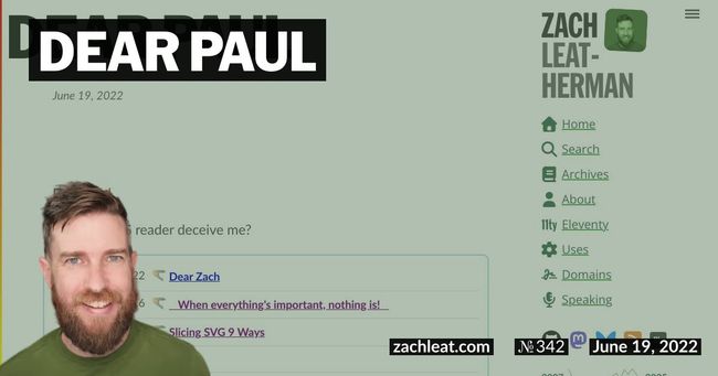 Dear Paul
