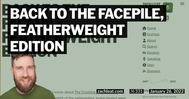 Back to the Facepile, Featherweight Edition