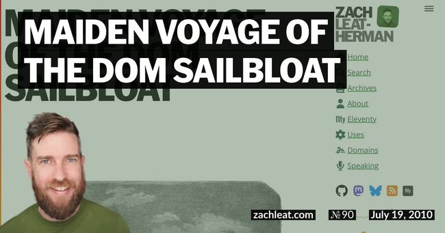 Maiden Voyage of the DOM Sailbloat