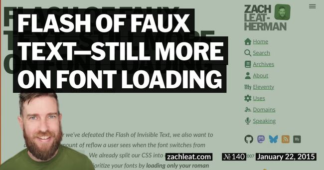 Flash of Faux Text—still more on Font Loading