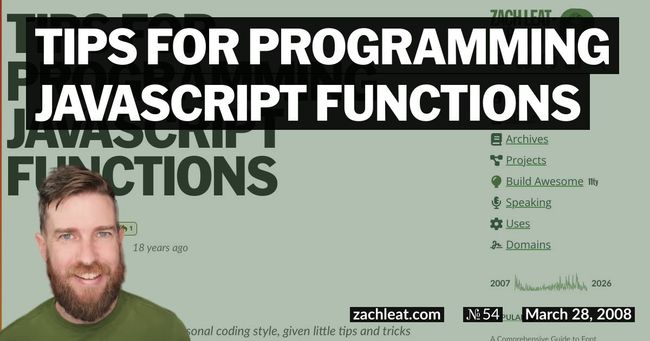 Tips for Programming JavaScript Functions