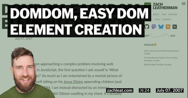 DOMDom, easy DOM Element Creation