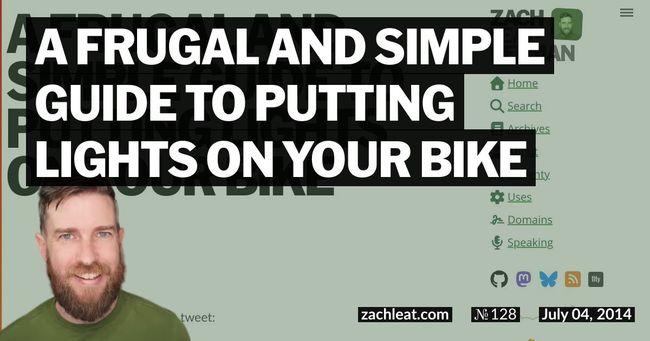 A Frugal and Simple Guide to Putting Lights on your Bike